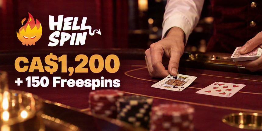 Live casino Hell Spin CA$1,200 + 150 Freespins