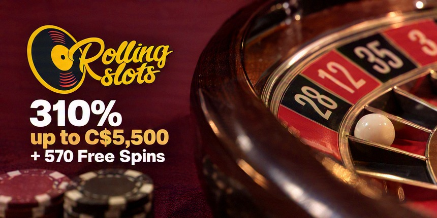 Live casino Rolling Slots 310% up to C$5,500 + 570 Free Spins