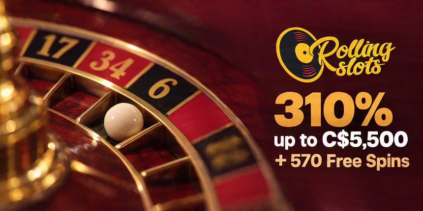 Online Casino Rolling Slots 310% up to C$5,500 + 570 Free Spins